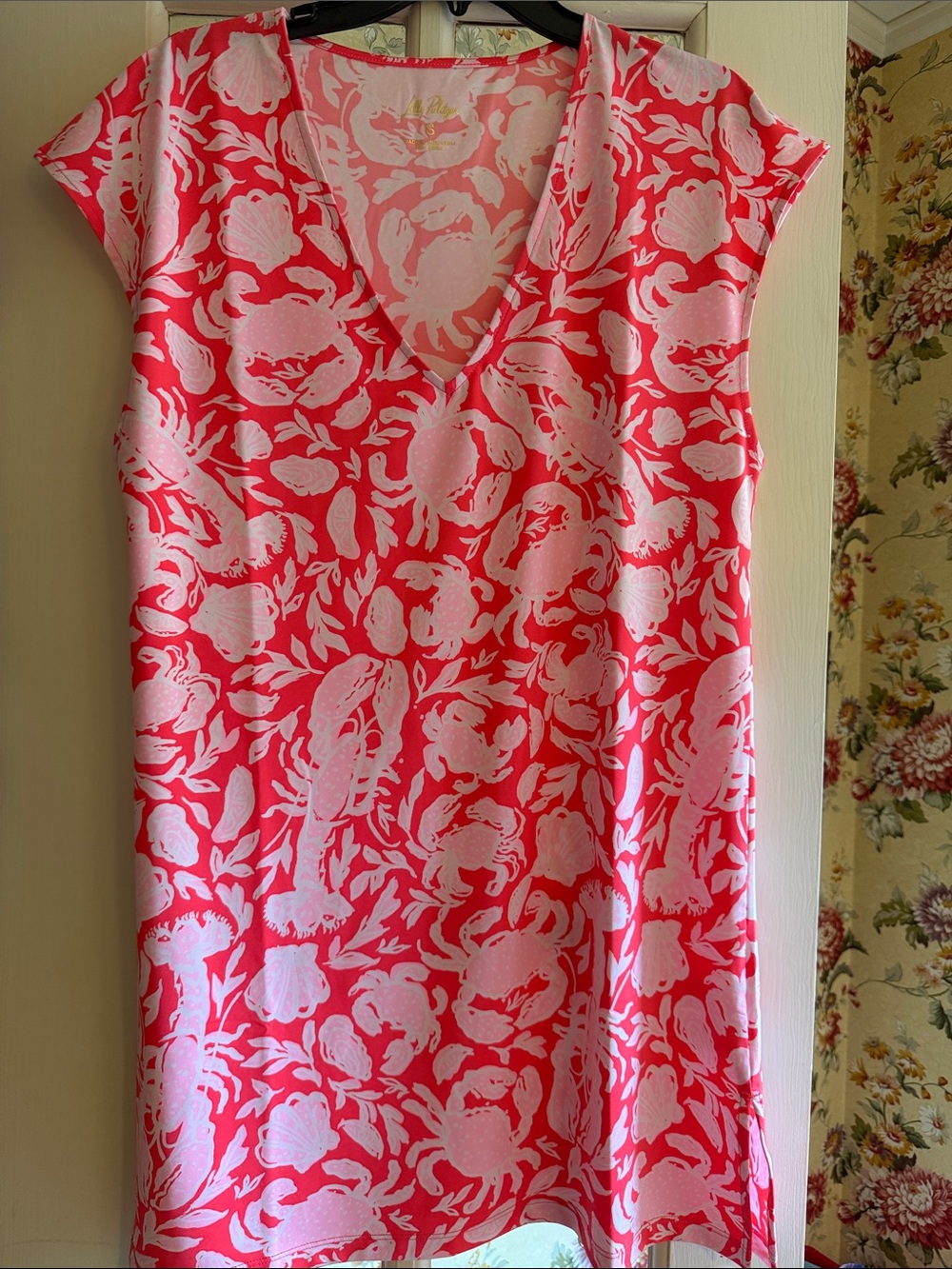 Lilly Pulitzer Pink Coral Floral Tunic